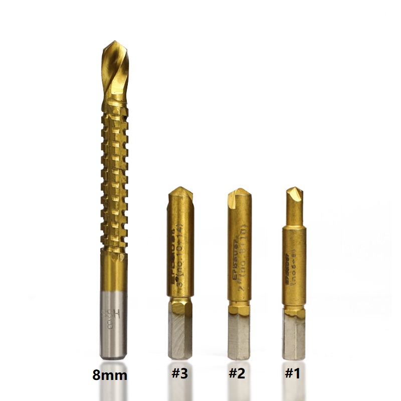 XCAN Damaged Screw Extractor with Hole Saw Drill Set Broken Bolt Stud Stripped Screw Remover Tool Metal Drill Bit