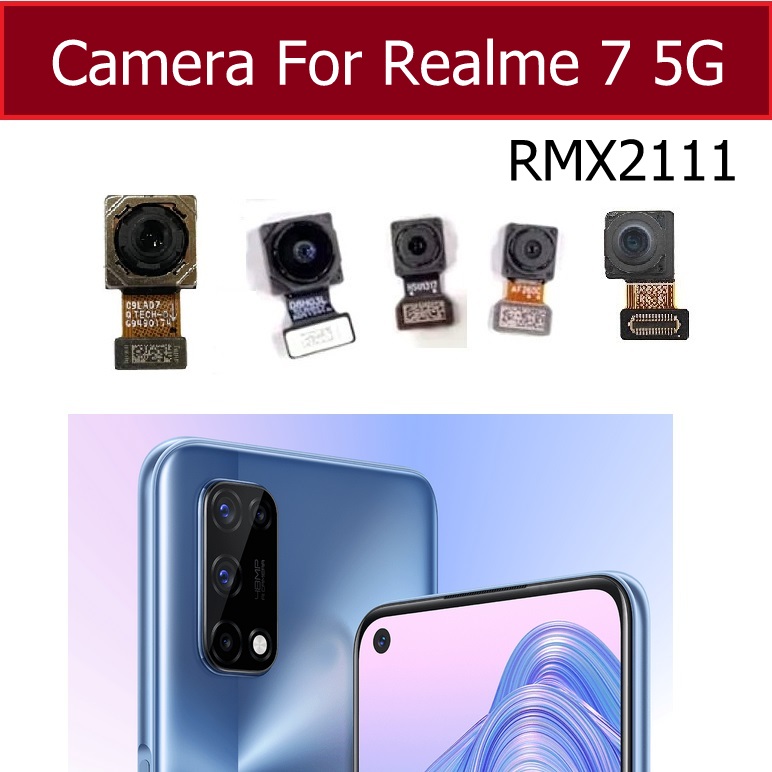 Oppo Realme 7 Pro 7 5G Mini Ön Küçük Yüz Yüzey Ana Kamera Esnek Kablo Reapir Yedek Parçalar için Arka Ön Kamera Modülü