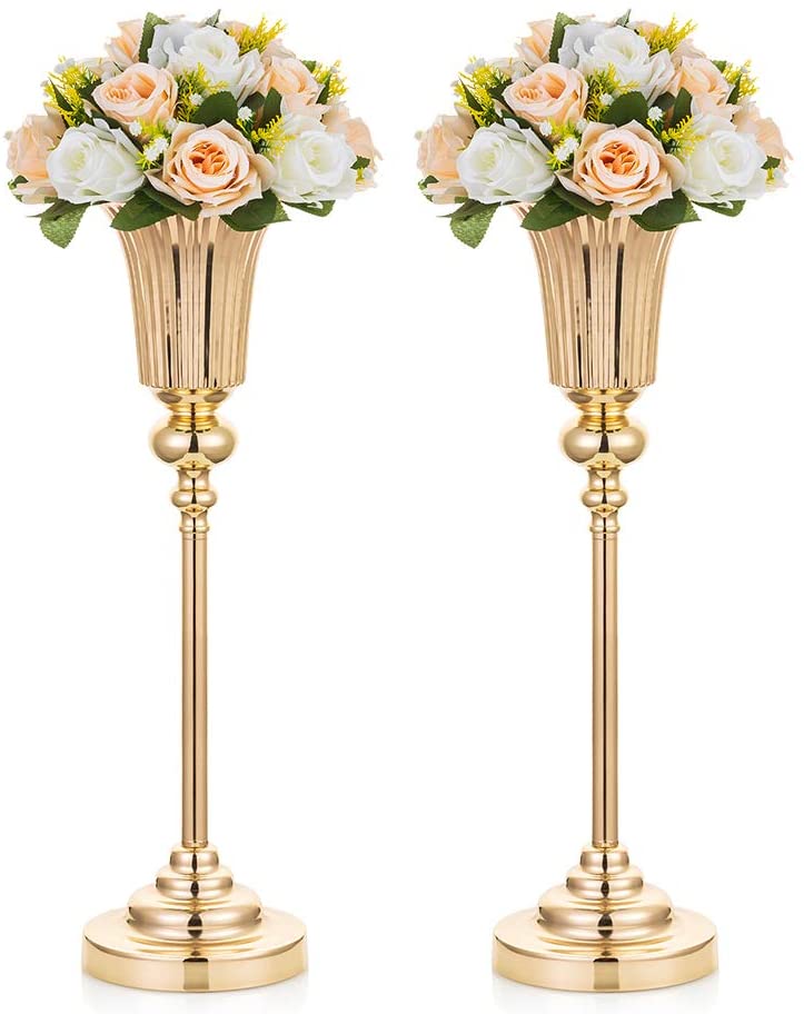 Metal Wedding Centerpieces Vas