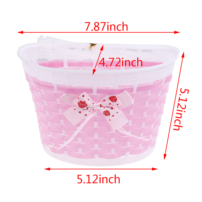 Bicycle Basket avant sac avant BOKE Bowknot pour enfants Girl Cycling Bicycle Panier Cesta Bicicleta Panier Velo Enfant