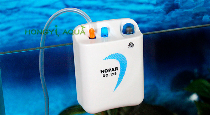 Hopar DC-125 Pompe d'aquarium Pêche extérieure Pompe d'oxygène Pompe Fish Aquarium Air compresseur Batterie Aérateur Ornement du compresseur