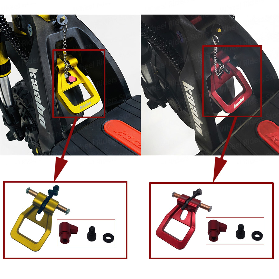 Levier de jeu de pliage avec boulon de joint à bassins de carrosserie rapide Vis de retrait des bagues verrouillage pour Kaabo Wolf Warrior II King 11inch Scooter électrique