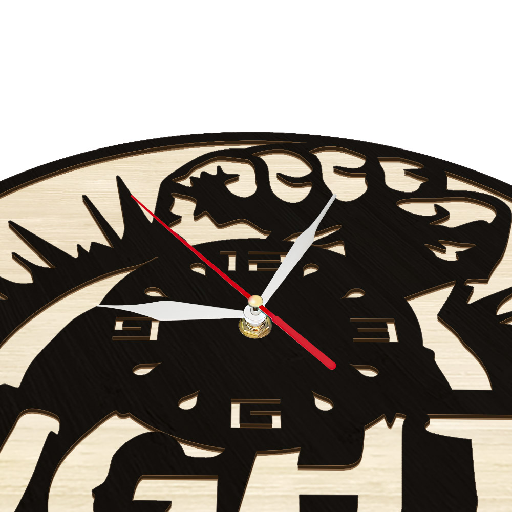 MMA Fight inspirou Wall Wall Wall Clock para Fighting Club Man Cave Sports Decoração