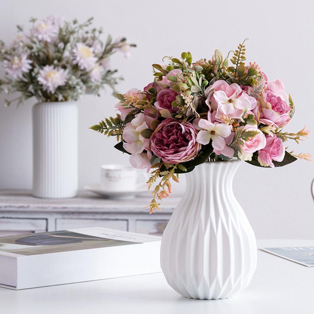 Pot à vase à fleurs faciles à prendre soin de vase de plantes à vase grand table de fleurs présentation de la pièce maîtresse