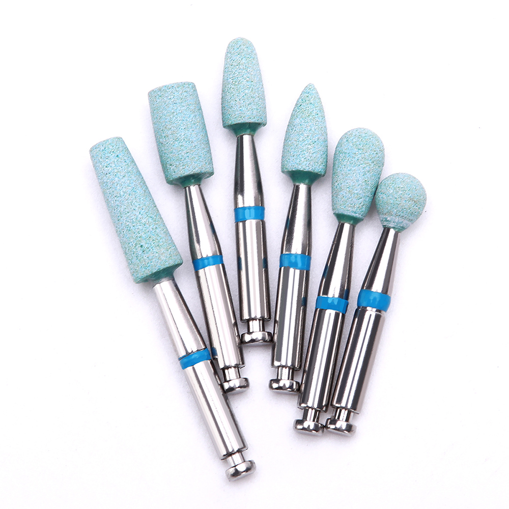 AZDENT /Box Dental Ceramic Diamond Grinder Zirconia Porcelain RA 2.35mm Grit Polish Contra Angle Burs Grind Dental Tool