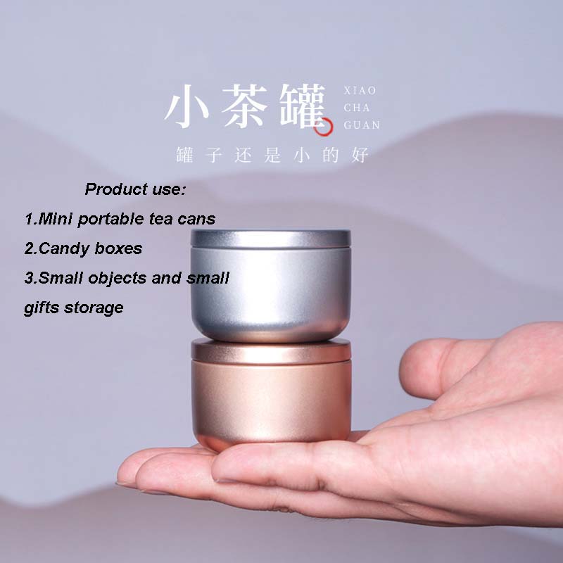 30ml Mini Tin Box Metal Small Storage Empty pot Tea box Containers Candle Cans Candy Mini Round Cans Portable Packaging