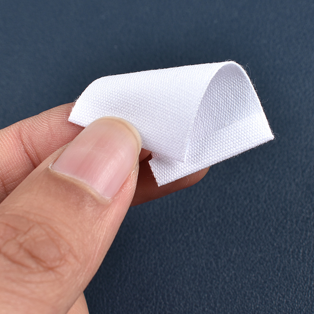 de cor branca retângulo em branco etiqueta de etiqueta de pano 46x26mm para tags de roupas artesanato de costura artesanal Bolsas de chapéus diy