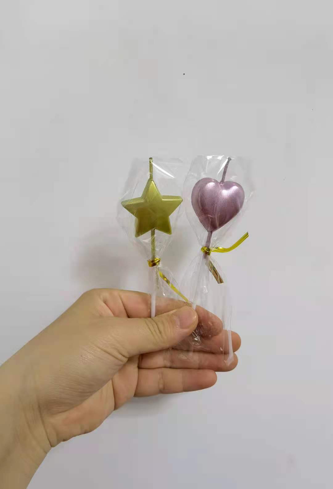 Candle Love Heart Sticks Design Birthday Cake Decorative Candles Cake Topper Decorations Wedding Birthday Party Supplies