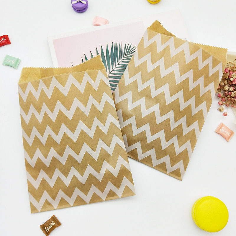 Diy Small Paper Gift Bag de presente Kraft Bolsas de papel Bolsas de festa lanche bolsas de favor de casamento Birthday Birthday Brown Paper Bacs