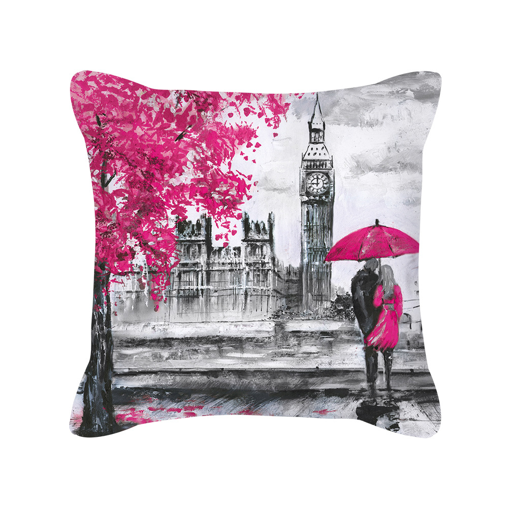 Waterverf Paris Pillowcases torenliefhebbers kussens kussens kussen voor woonkamer bed bank bank home decor kussen kussens kussensslip