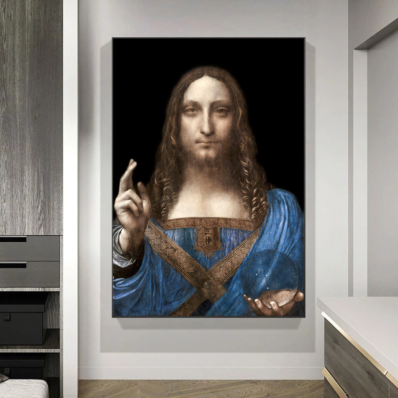 Portrait de Dieu Jésus affiches et imprimés modernes abstraits art toile peinture murale images d'art maison décoration de salle de bar
