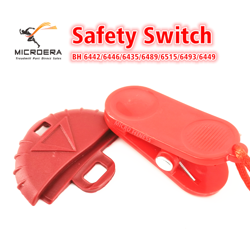 Löpband säkerhetsnyckelkörning Maskin Emergency Safety Switch Stopplåsstart nyckel för BH 6442/6446/6435/6489/6515/6493/6449