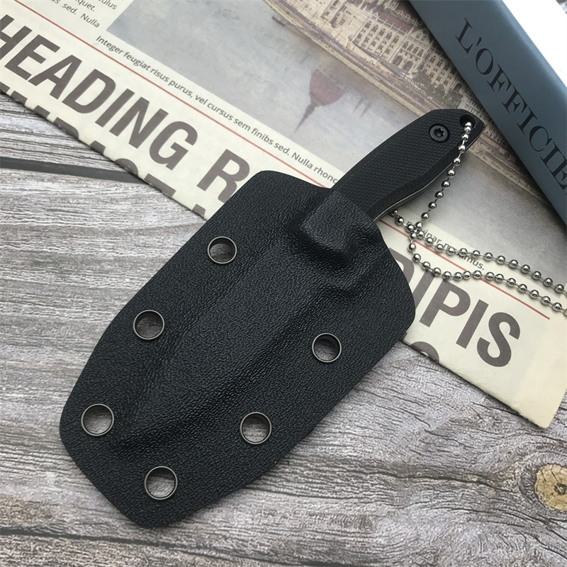 G10 Mini Fixed Blade Hunting Messer 8CR13Mov Blade Rettungstaktik -Klappmesser Outdoor -Selbstverteidigungscamping -Überlebenswerkzeug mit Hülle 3300 535 15006 15600 4850