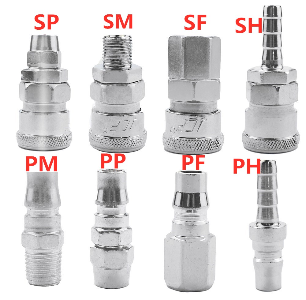 Pneumatisk montering av snabb kopplingskontaktkoppling av luftkompressor Tillbehör SP20 PP20 PM20 SH20 PH20 SF SM20 PF30 20 40
