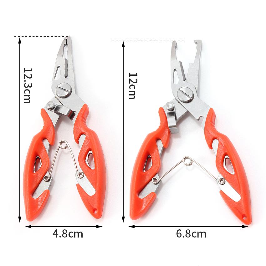 Ciseaux à tresse multi-usage Multitool Fishing Fllier Ligne Fil Fil Lure Bait Couteur Multi-Tool Hook Remover Split Ring Opender Tackle