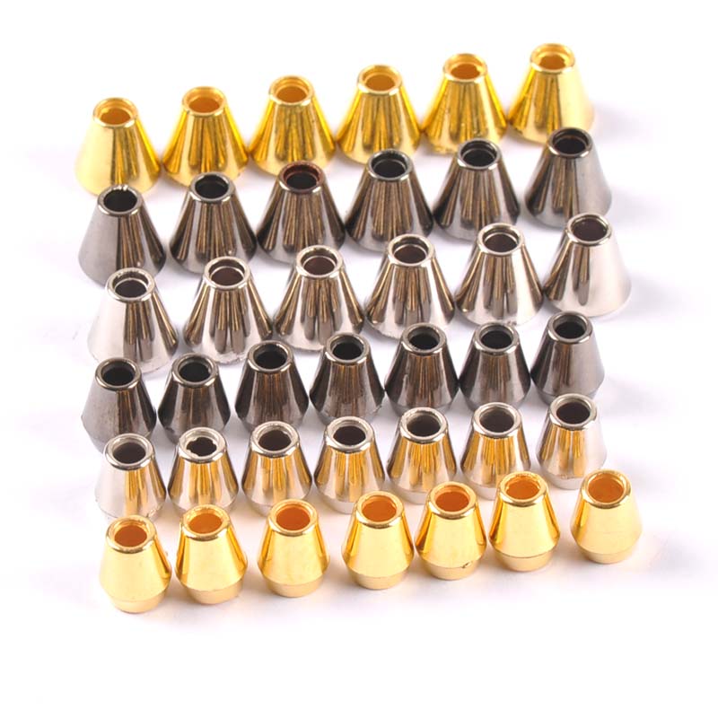 Silver/Golden Plastic Bell Stopper Without Lid Cord Lock Ends Toggle Clip Rope for Sportswear Backpack Bags DIY Kits