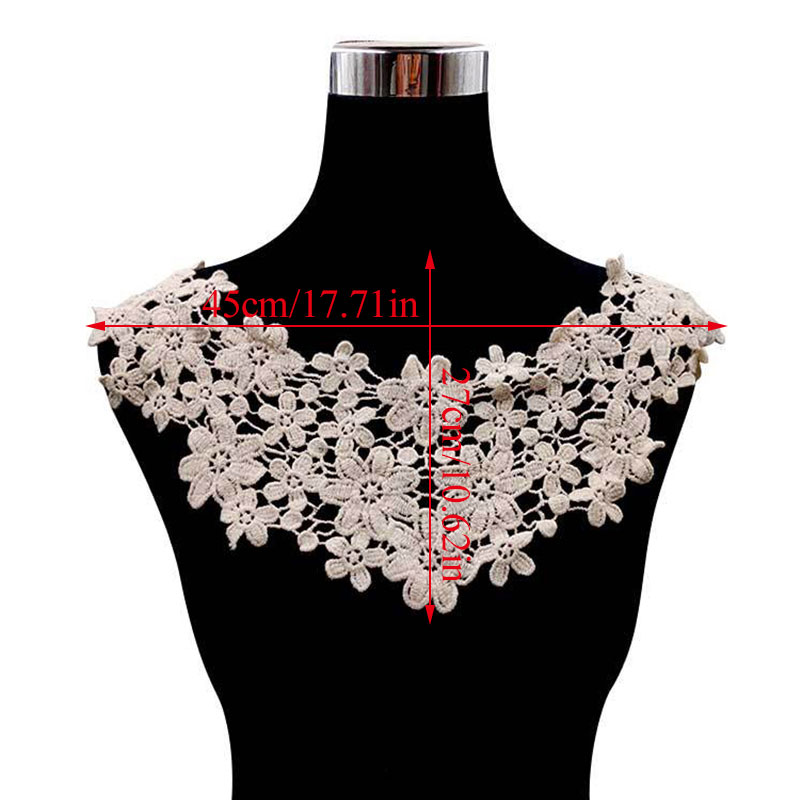 in tessuto ricamato 3D Collaro in pizzo piccolo fiore cucire con applique applique ciglia accessori abbigliamento scrapbooking