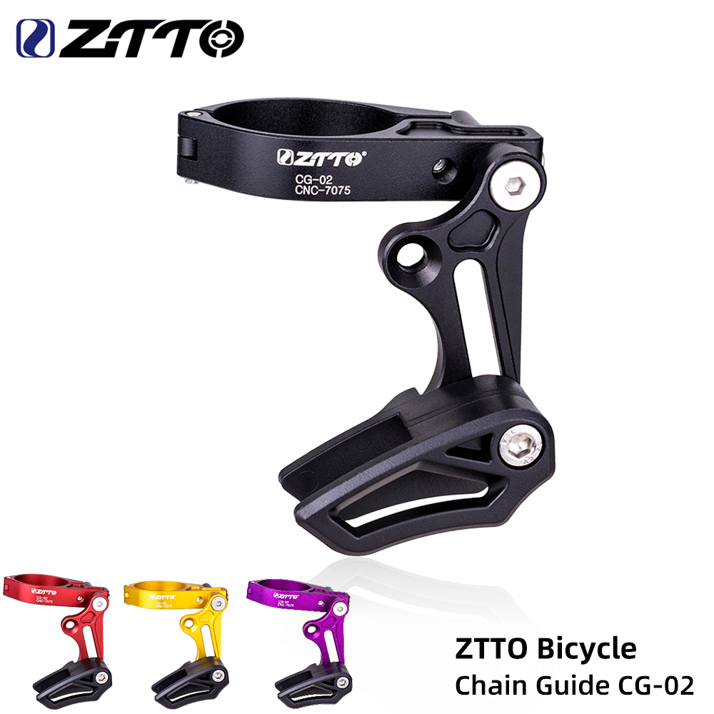 ZTTTO CG02 MTB BILYKEL Kedjeguide Drop Catcher 31.8 34.9 Klämmontering Justerbar för Mountain Gravel Bike Single Disc 1x System