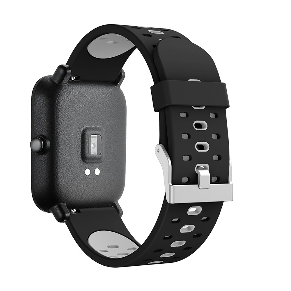 20mm silikonbandrem för Xiaomi Huami Amazfit Bip s tempo Lite Youth Watch Replacement Band Sport andningsbälte