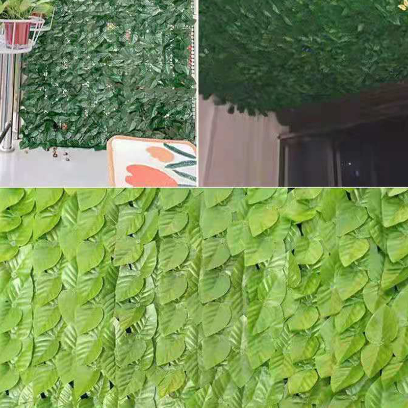 Recinzione di foglie verdi artificiali vegetazione verde gambo recinzione netta balcone giardino recinzione matrimoni muro appeso decorazione la casa