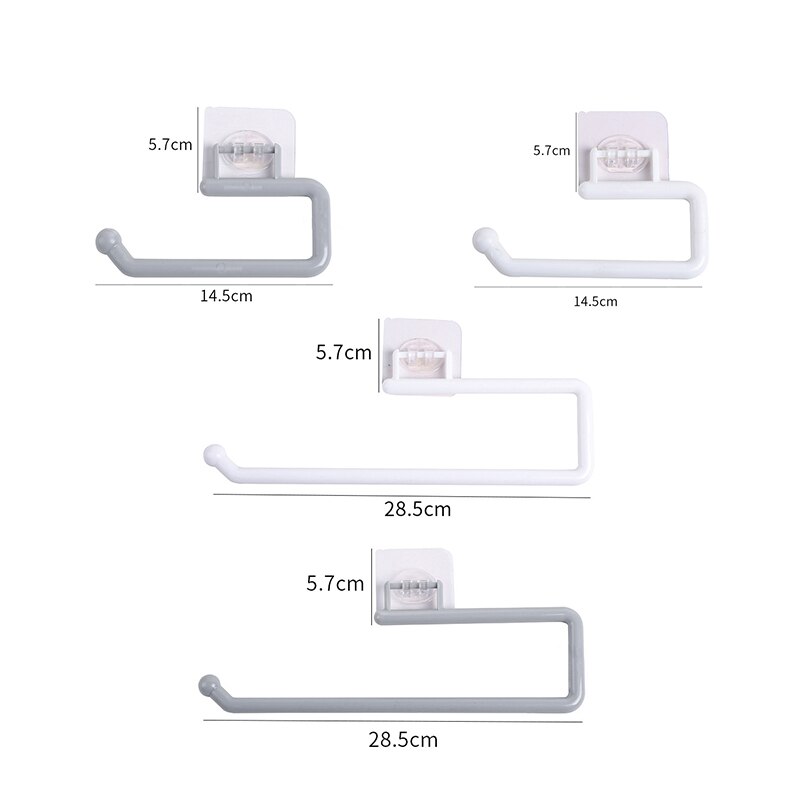 Support de papier toilette réglable auto-adhésif porte-rouleau de toilette wc wc serviette en papier rack en plastique pour rangement de tissus de salle de bain