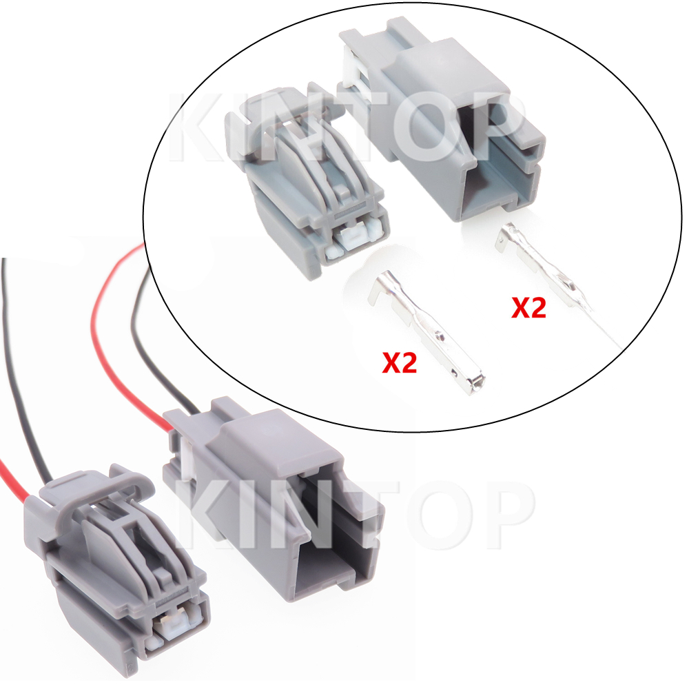 2 Pins Automobil-elektrische Stecker mit Drähten 7282-6443-40 7283-6443-40 Auto Drahtkabel nicht erfasste Sockelstarter