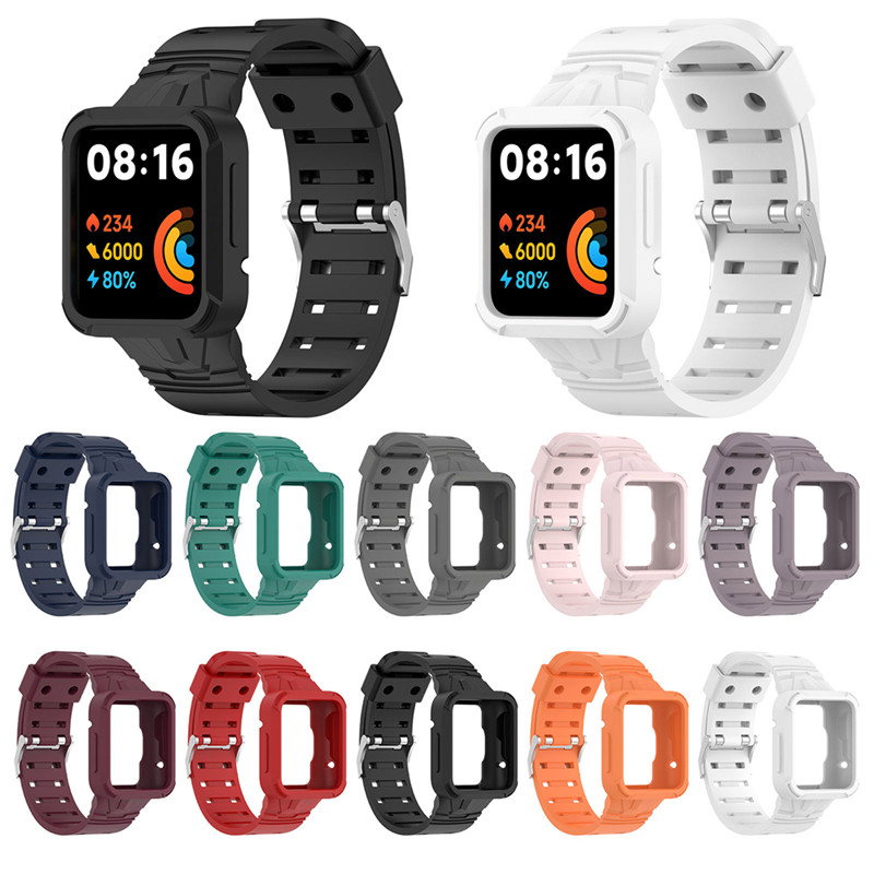 Xiaomi Mi Poco Band/Mi Watch Lite 2/Horloge 2/Redmi Watch 2 Correaのための通気性のある耐久性のあるソフトリストバンドノンスリップスポーツストラップ