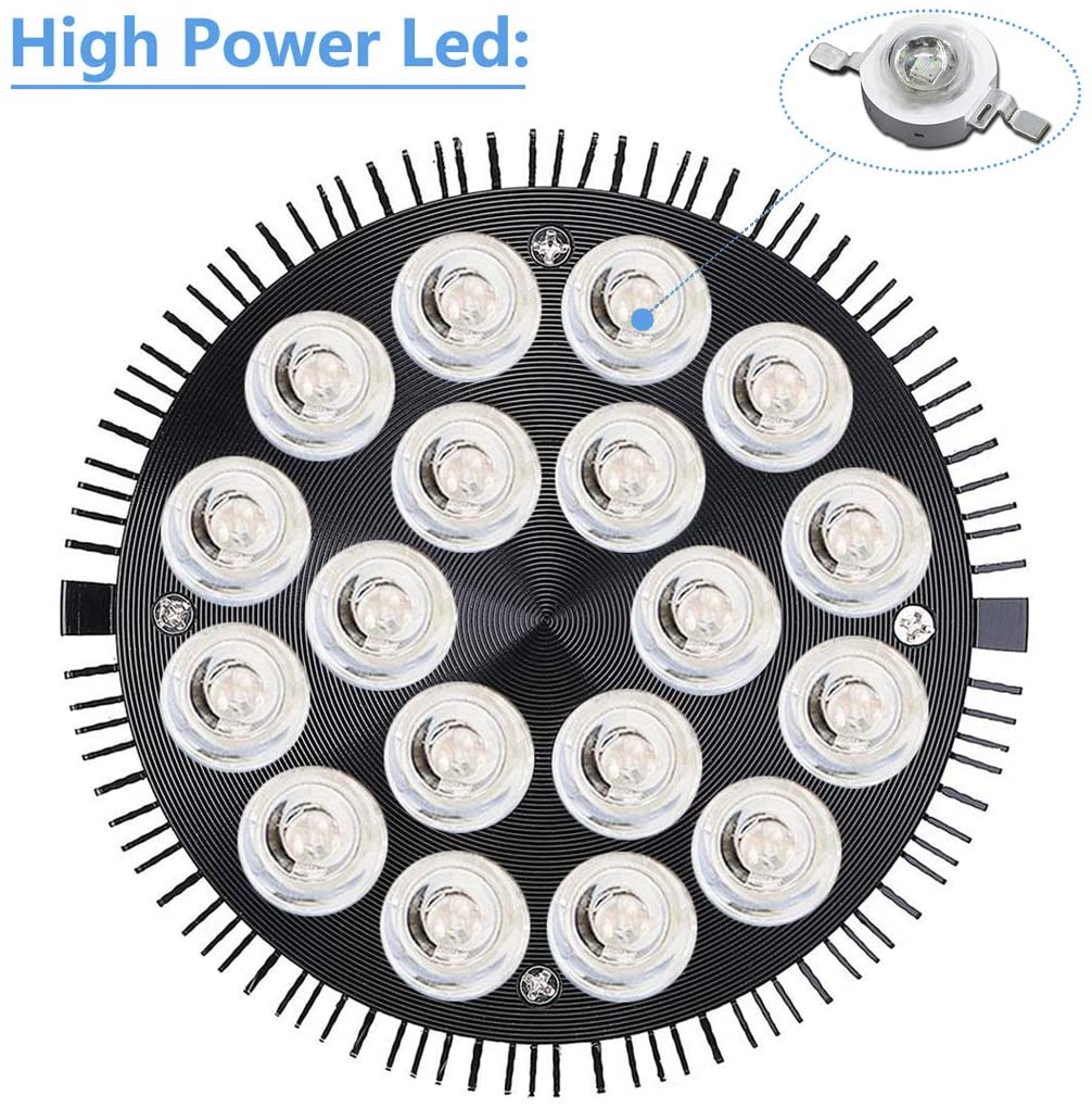 E27 LED Aquarium Light Bulb 12W-54W Full Spectrum Fish Tank Lamp PAR38 SPOT Saltwater Tank Coral Reef Plants Grow LED Lights D30