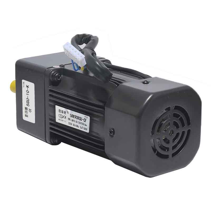 220V 90W 5RK90GU-CF 450-2.7RPM AC Reversible Gear Variable Speed Motor 1:3-1:500 AC Gear Reducer Geared Motor.