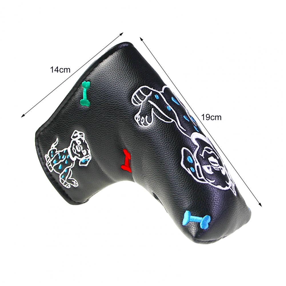 Golf Head Cover Dust-proof Water-proof Accessory Dog Bone Golf Mallet Putter Head Covers for Outdoor