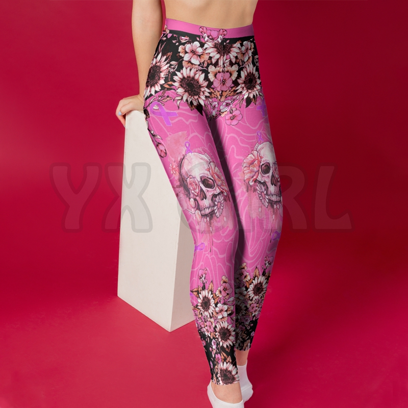 YX Girl Femmes For Girl Leggings champignon 3D Leggings imprimés sexy lega skinny élastique élastique lega gothique