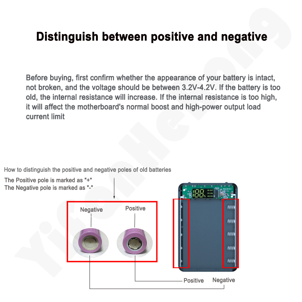 DIY Power Bank Case 5*18650 Battery Charge Storage Box with LED Flashlight Without Battery Type C USB Micro Power Bank Shell