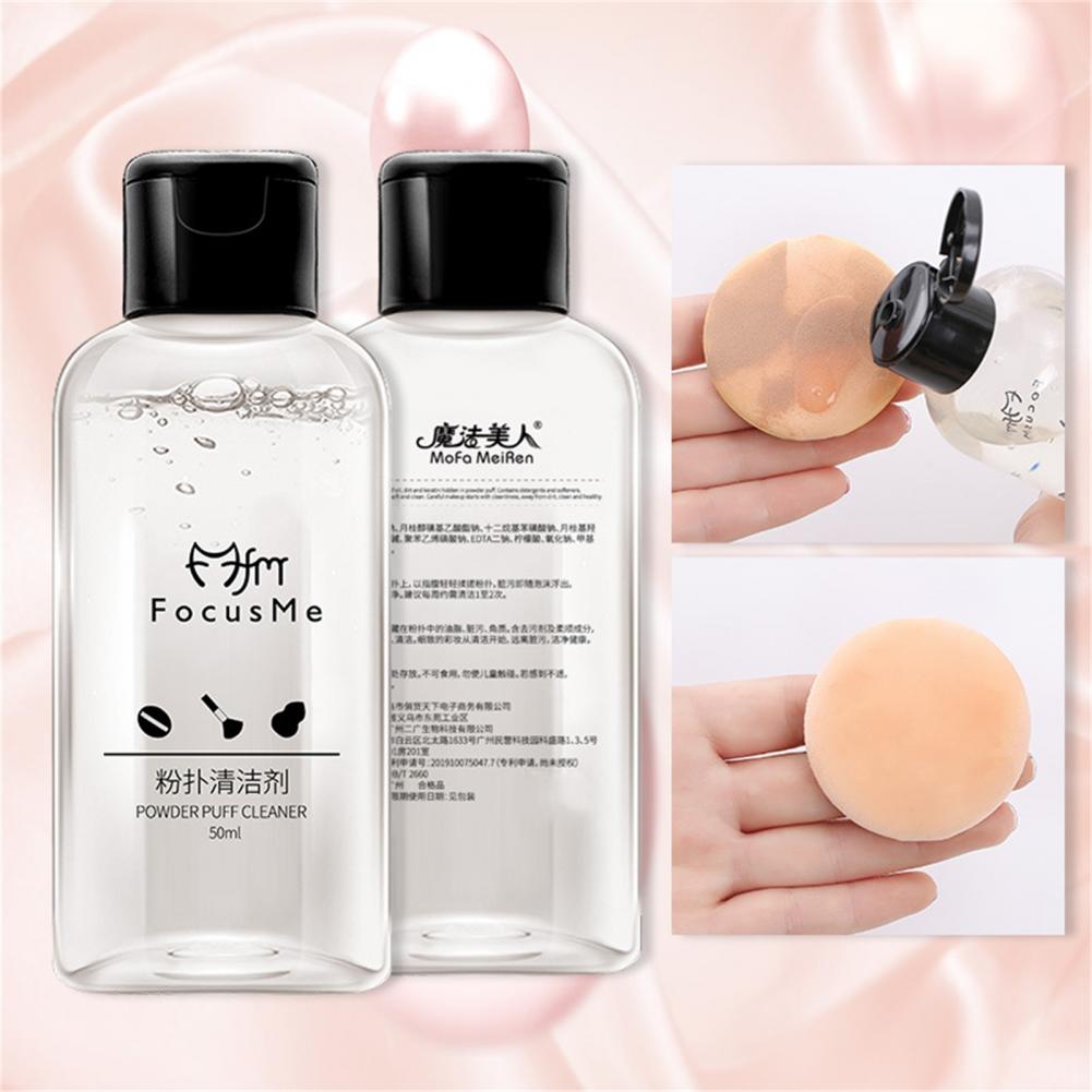 Effective Makeup Sponge Cleaner Gentle Transparent Puff Cleaner High Efficiency Makeup Sponge Cleaner