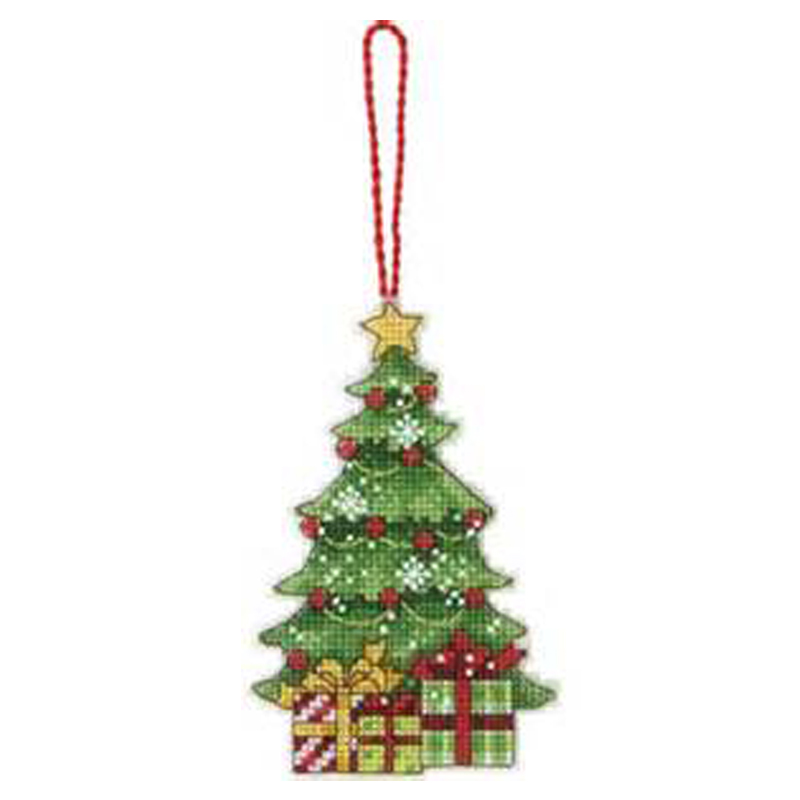 Amishop Top Quality Lovely Hot Sell Counted Cross Stitch Kit Christmas Tree Ornaments Ornament DIM 08898 8898