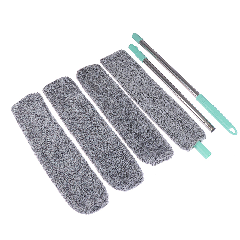 Brosse à poussière télescopique extensible Brosse à poussière longue manche étage de poussière Nettoyer de poussière Élimination de la poussière Powder Powner Nettoyage des ménages