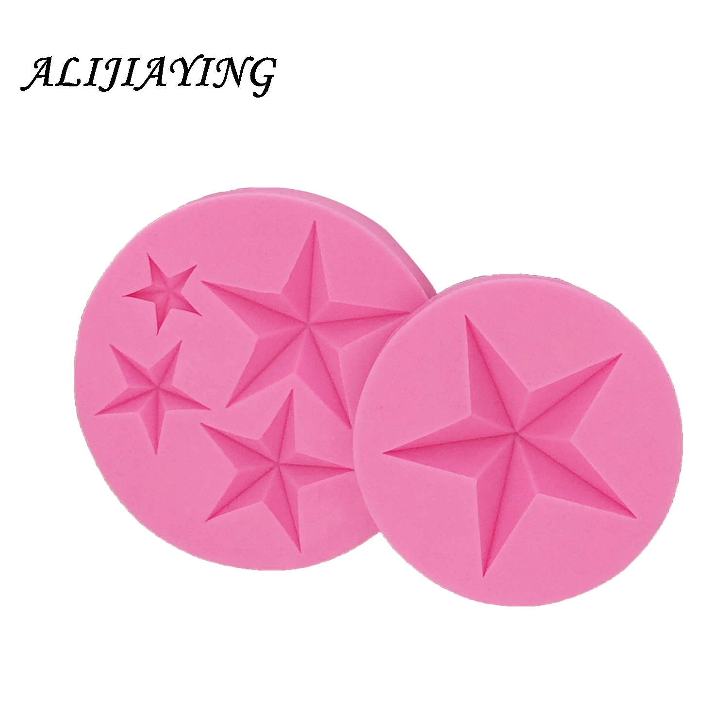 Star shape Silicone Fondant Molds Baby birthday Holiday party Cake Decorating Tools Chocolate Moulds articles D0962