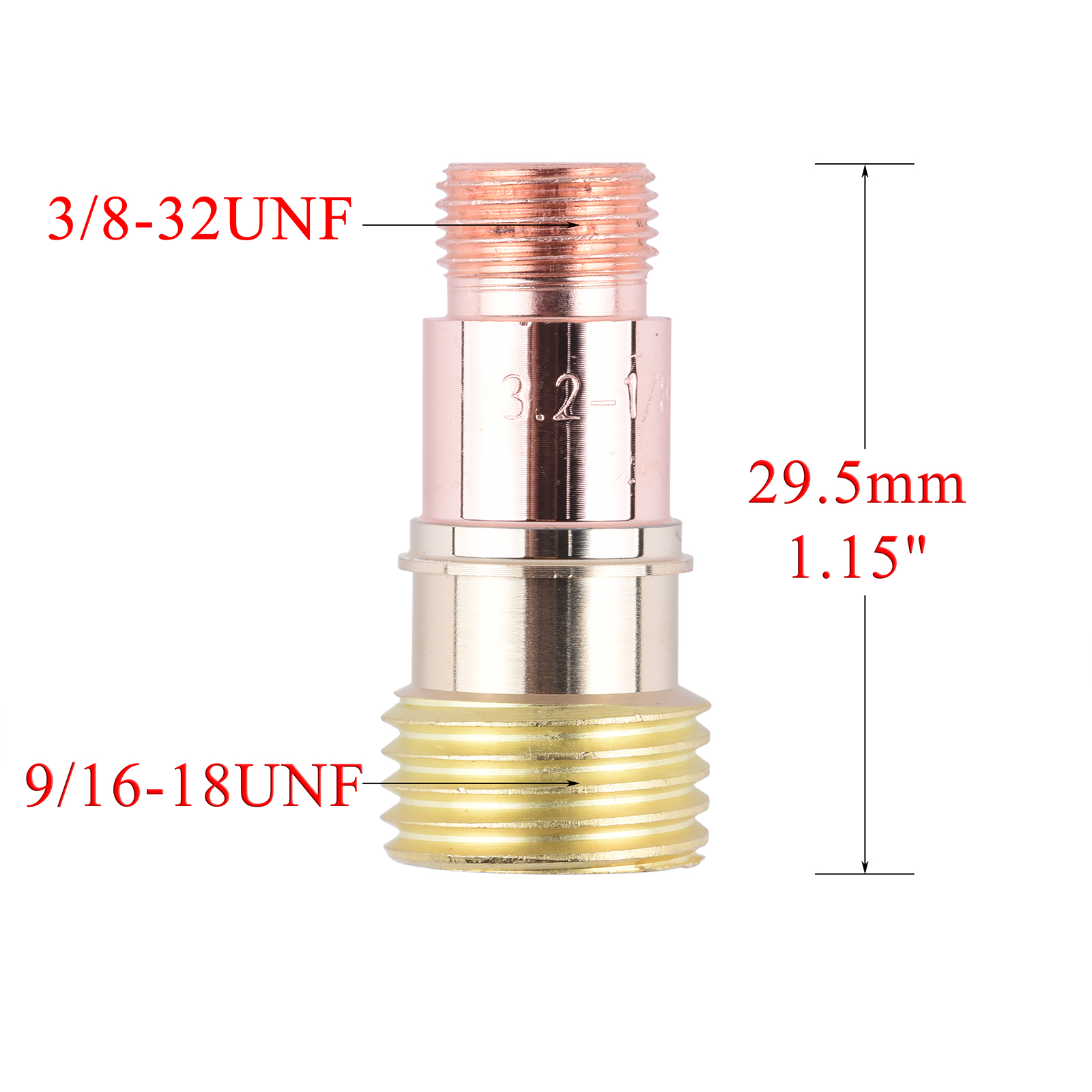 1.0/1.6/2.4/3.2mm Tig Collet Body Collet 10N22S 10N23S 10N24S 10N25S 17GL040 17GL116 17GL332 17GL18 for Tig WP17 18 26 Torch