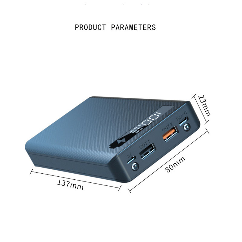 M6 18650 Batterij Power Bank Shell 6*18650 Batterijopslagcase Snelle lading QC3.0 DIY Quick Charge Powerbank Box Detachable