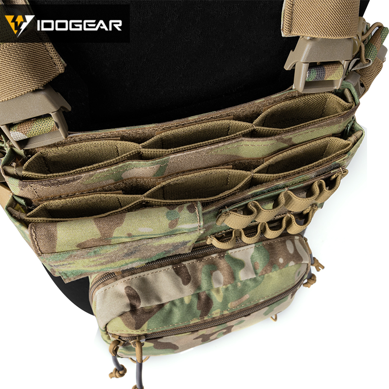 Idogear MK3 Tactical thory plated modular Lightweight Gest Full Set w / 5.56 Mag Pouch Pantiball 3317