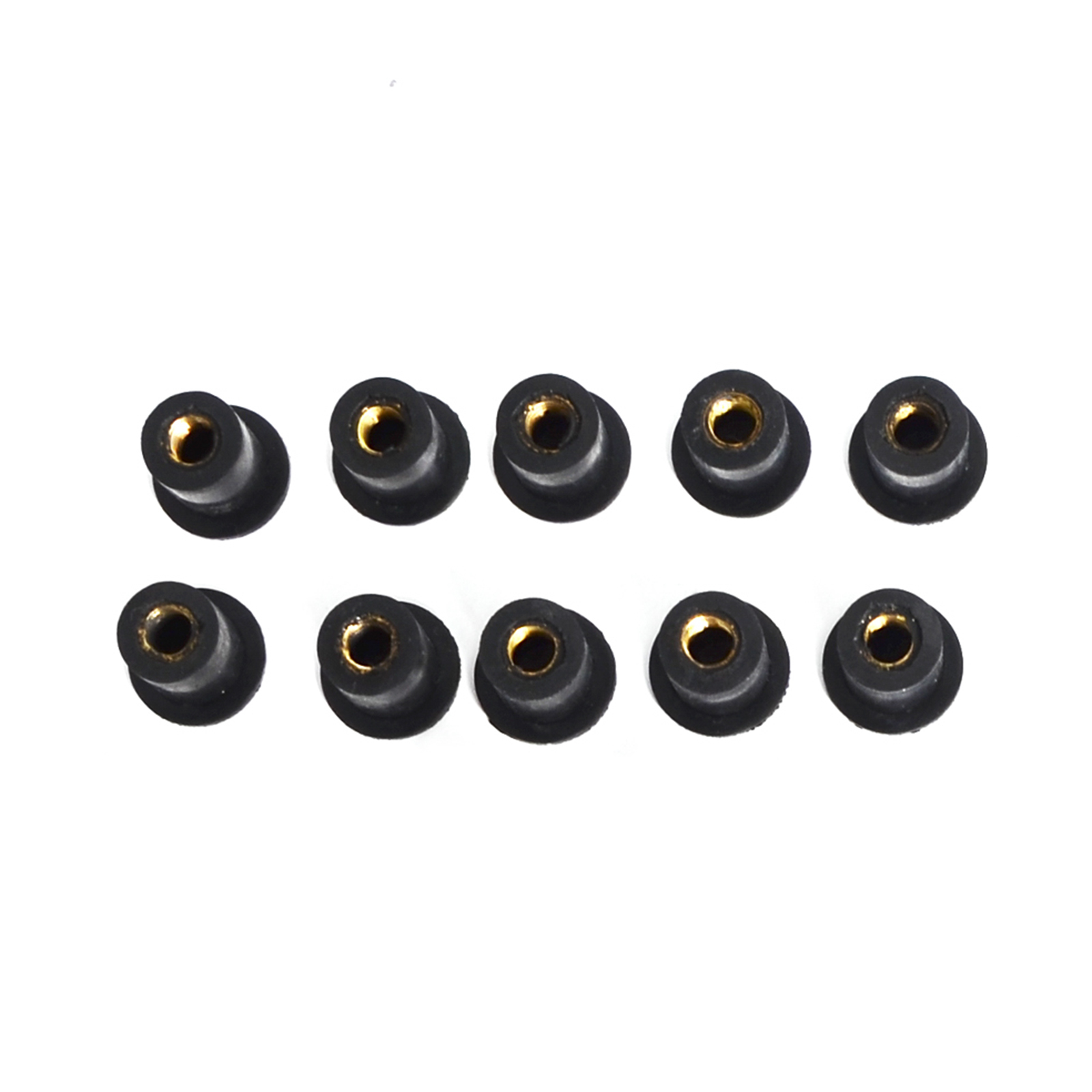 M4 M5 M6 Metric Rubber Well Nuts Motorcycle Windshield Windscreen Screws Bolts Nut 10/20/50/Fastener Screws Bolts Nuts