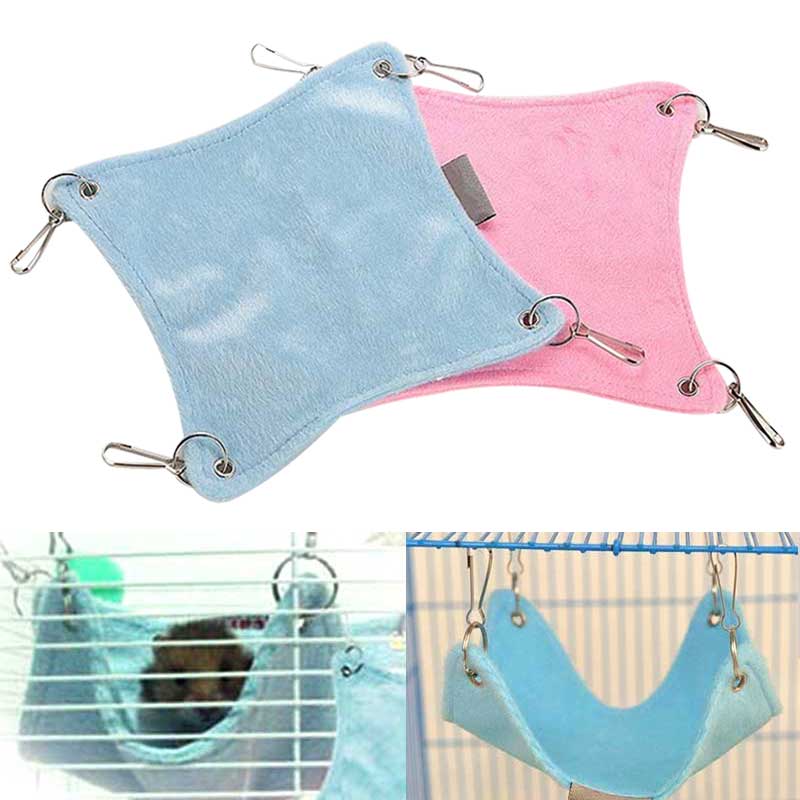 Hot en peluche chaude hamster chinchilla hamac guinée pigle lapin suspendu accessoires de lit de lit cages cages petits animaux produits pour animaux de compagnie