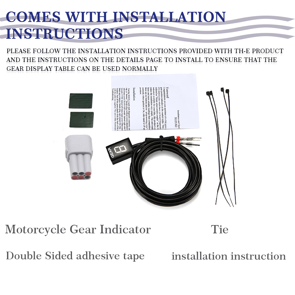 For SUZUKI GSX1400 GSX1400 2004 - 2009 GSX650F 2008 - 2010 GSX R600 GSX R750 2004 2005 Motorcycle Speed Gear Display Indicator