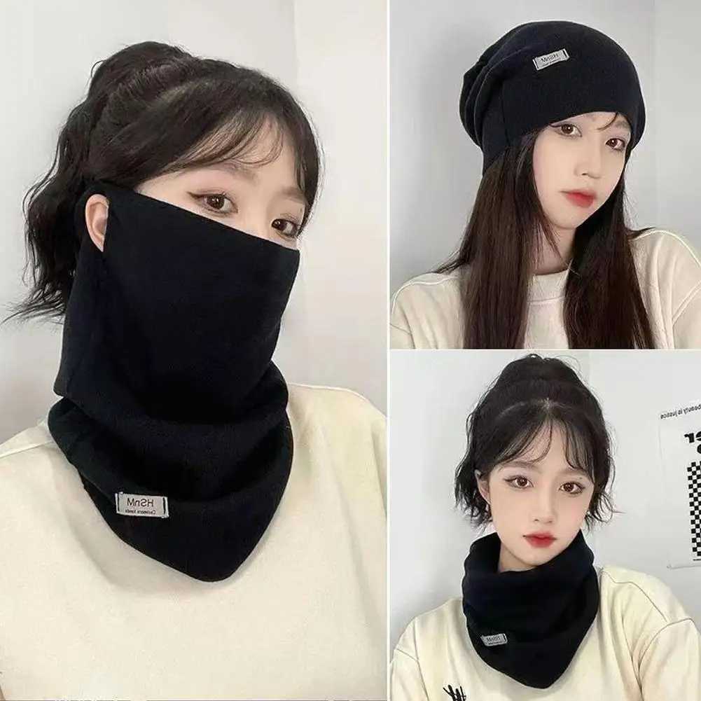 Modegesichtsmasken Hals Gitzer Klassiker schwarz weiße Plaid 3in1 Winter Polar Fleece Hals Wärmer Snood Schal Unisex Thermal Ski tragen Snowboardwärmer -Gesichtsmaske 240410