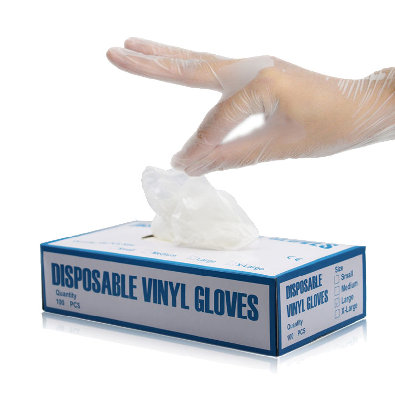 Disposable Latex Gloves, NBR, Experimental Labor Protection, Food Protection, PVC White Thickening Gloves Household Cleaning