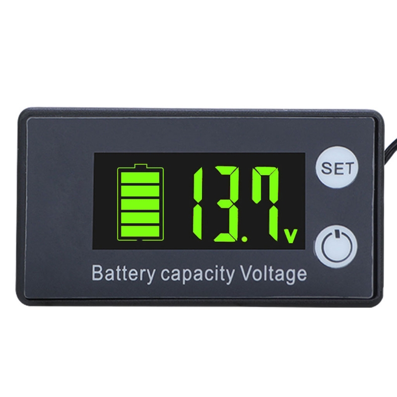 Indicateur de niveau de charge de la batterie pour DC 7-70V Acidre Acid Lithium Capacité de batterie Capacité Test Afficher le testeur LED Voltmètre