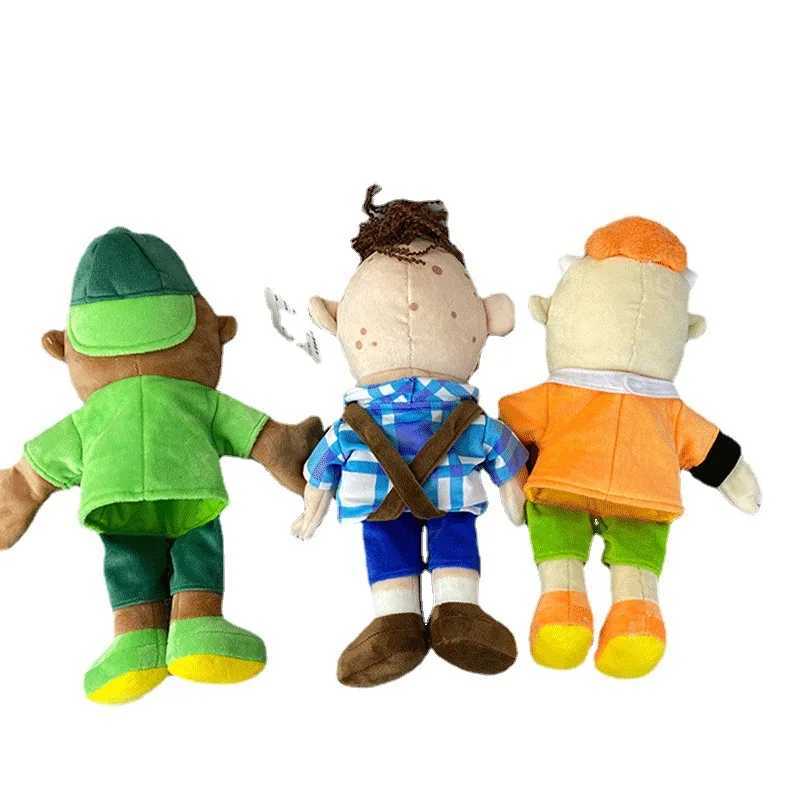 Pluche poppen 13 jongen Jeffrey handpop Cody Little Joseph pluche pop gevuld met speelgoed met bewegende mond gebruikt voor het spelen met huiskinderen verjaardag gif j240410