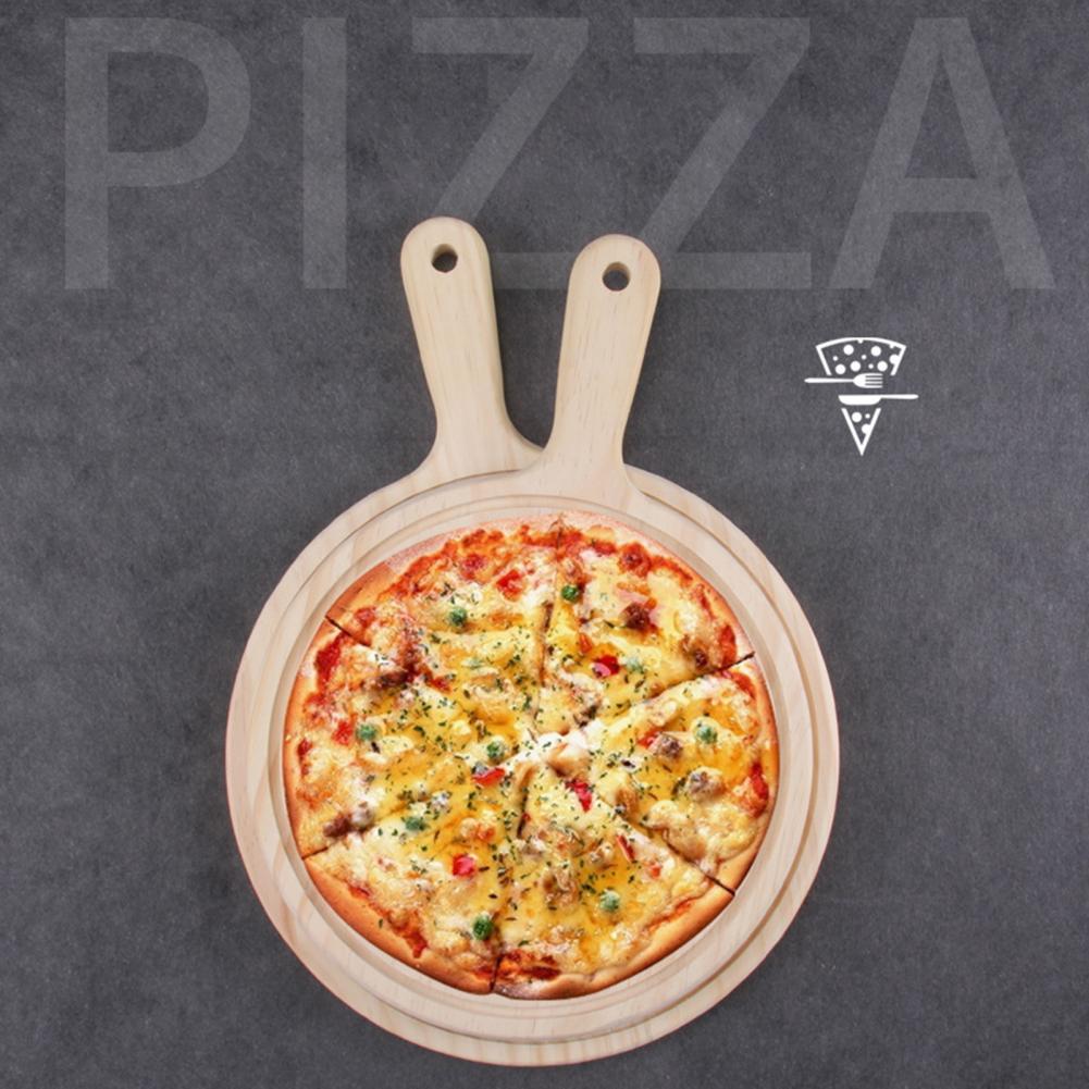 Nützliche Pizza-Paddelbrett Premium mit Griff Anti-Deform Waschablen verdickter Holz Burr Kostenlose Käse-Käse-Schneidebrett für Küche