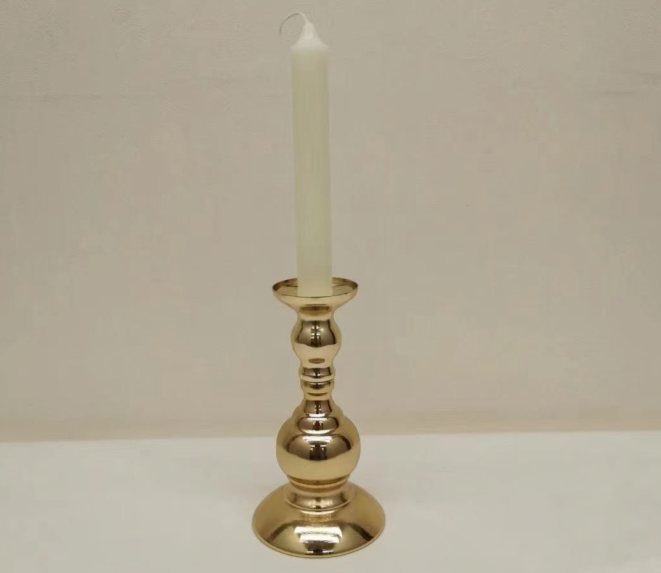 50 stcs Decoratieve kandelaar Goud Goud trouwtafel Centerpieces Mental Chorme Candle Holders Candle Stick Holder QQ533