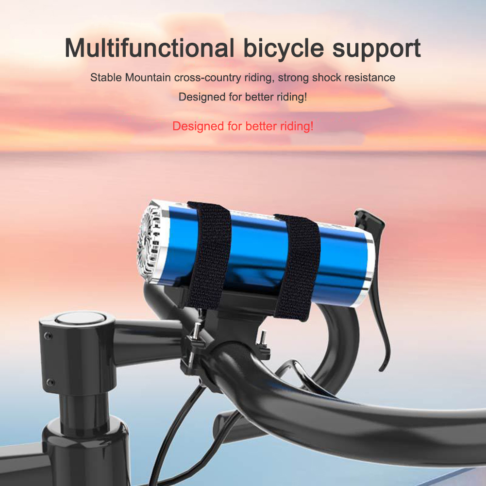 Justerbar cykelljusfäste LED -fackla ficklampans strålkastarhögtalarmonterare Cykelcykeltillbehör MTB Tillbehör