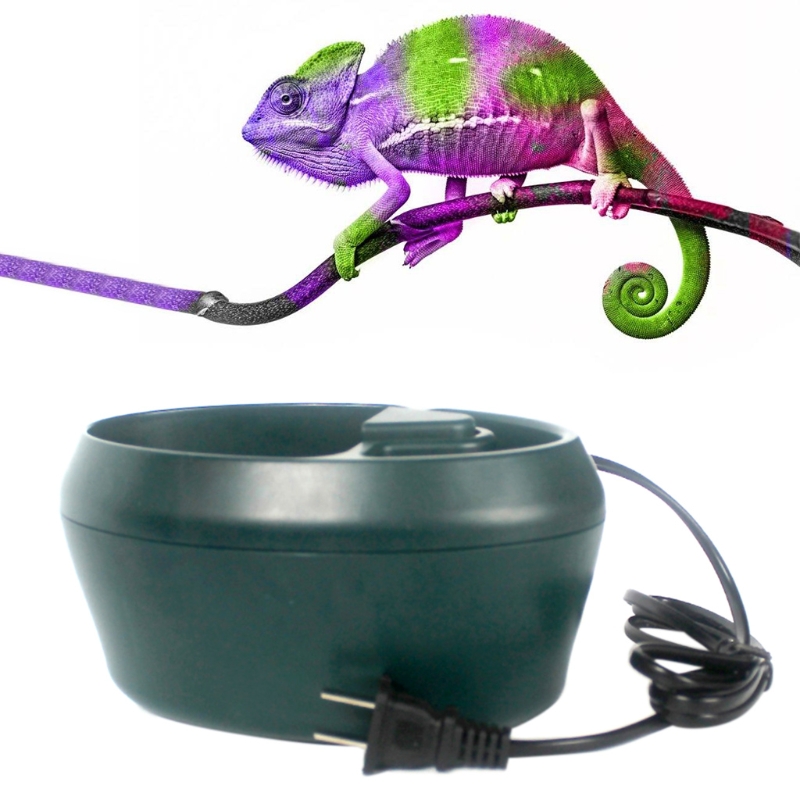 69HF Automatic Reptile Water Dripper Drinking Fountain Water Dispenser Water Feeding Bowl for Amphibians Lizard Turtle Gecko